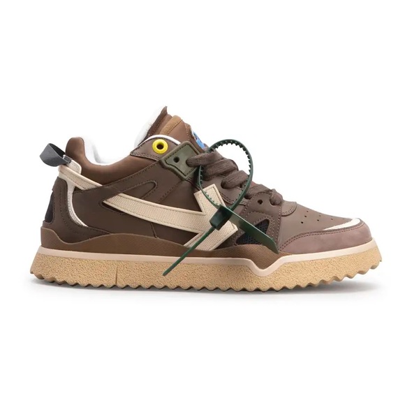 OFF-WHITE Brown Oversized Sponge Sneakers - Picture 1 of 7